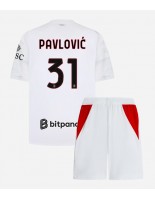 AC Milan Strahinja Pavlovic #31 Venkovní dres pro děti 2026-27 Krátký Rukáv (+ trenýrky)
